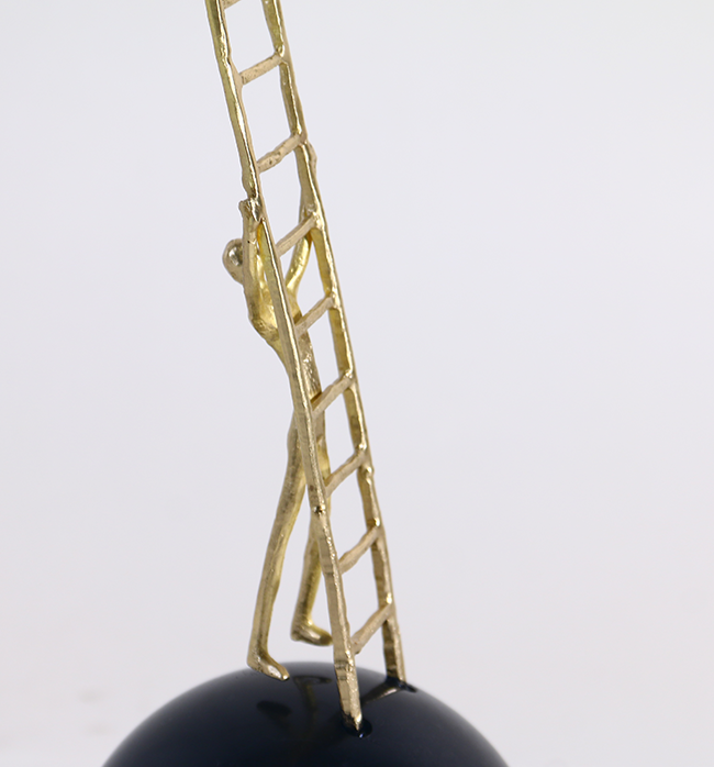Ladder On A Sphere - Gold/Black
