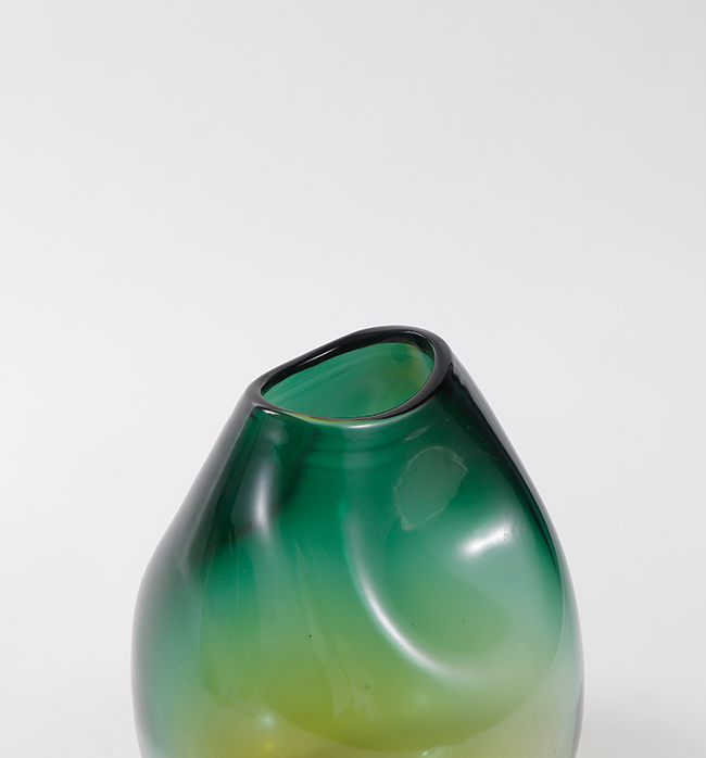 The Guiliana Collection Vase - Large, Green & Gold