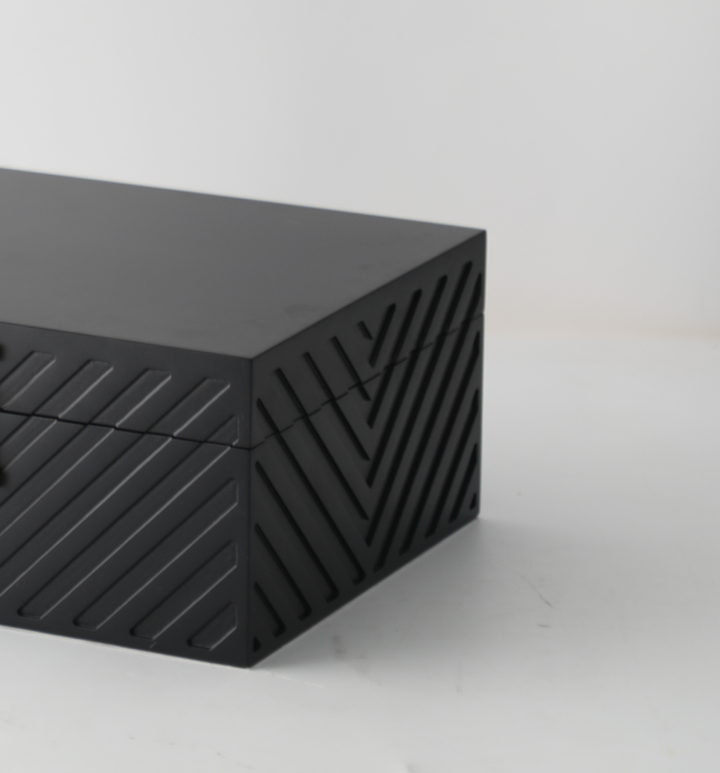 The Hephaestus Collection Jewellery Box - Small, Matte Black