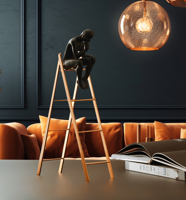 THE THINKING LADDER - BLACK & GOLD – adevnoys